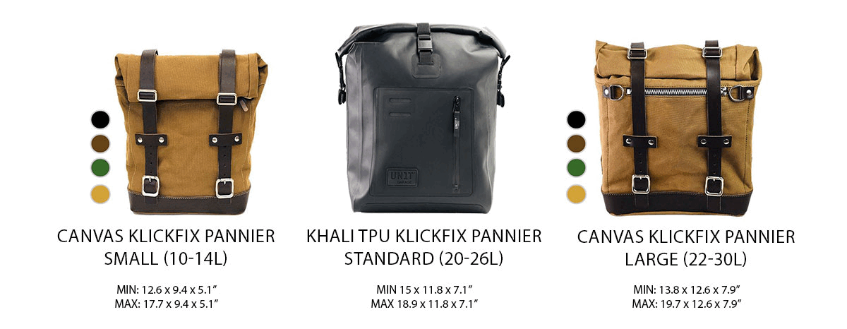 UNIT Garage Klickfix Series Khali TPU Pannier - Standard (20–26L)