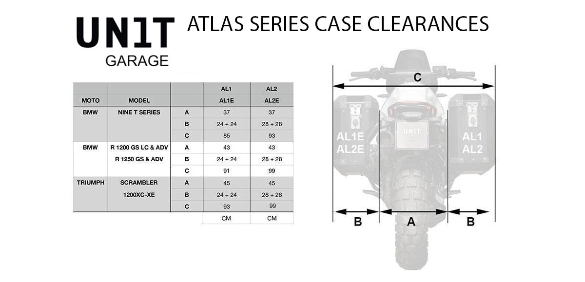 UNIT Garage ATLAS Series Racks - Triumph Scrambler 1200 XC/XE