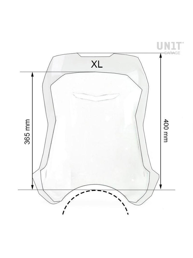 UNIT Garage Windshield with GPS support for Triumph Bonneville T120