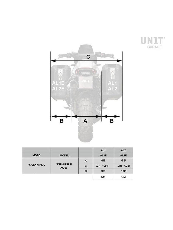 UNIT Garage Atlas Racks - Yamaha Tenere 700
