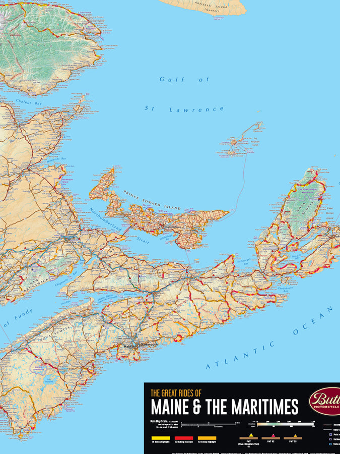 Butler Maine and the Maritimes G1 Map