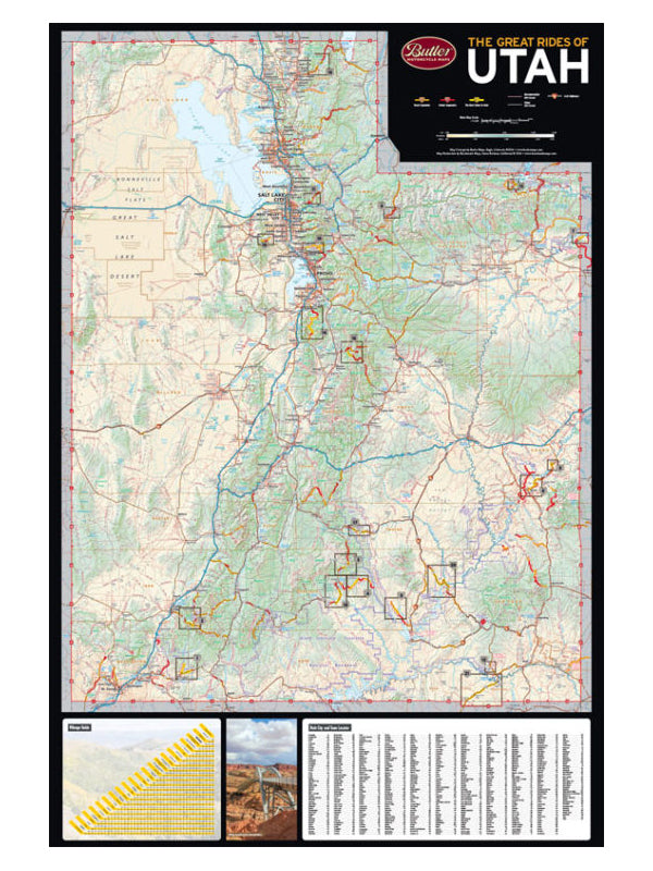 Butler Utah Paved Roads G1 Map