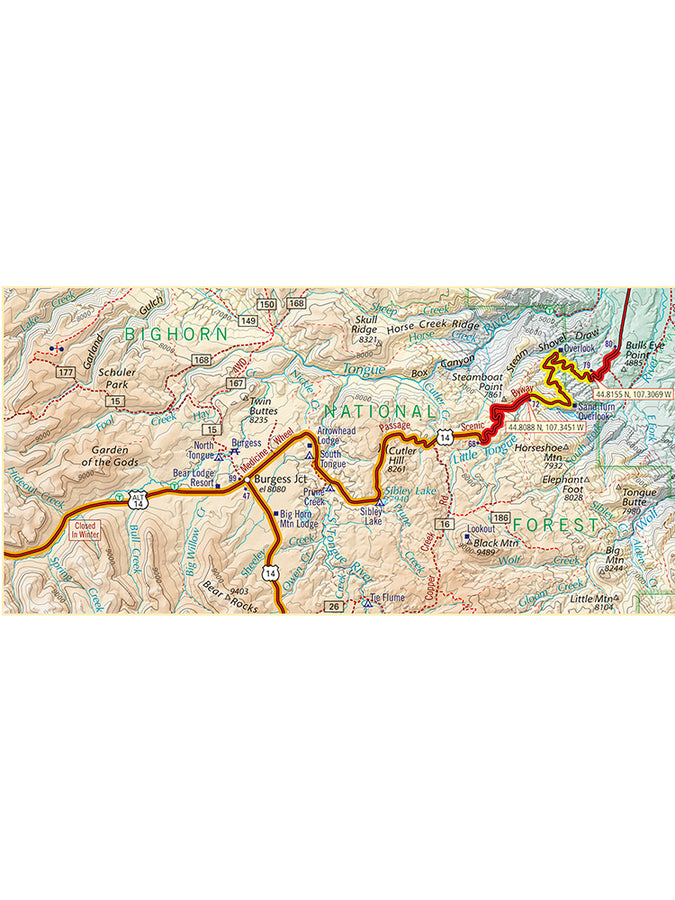 Butler Wyoming and the Black Hills of South Dakota G1 Map