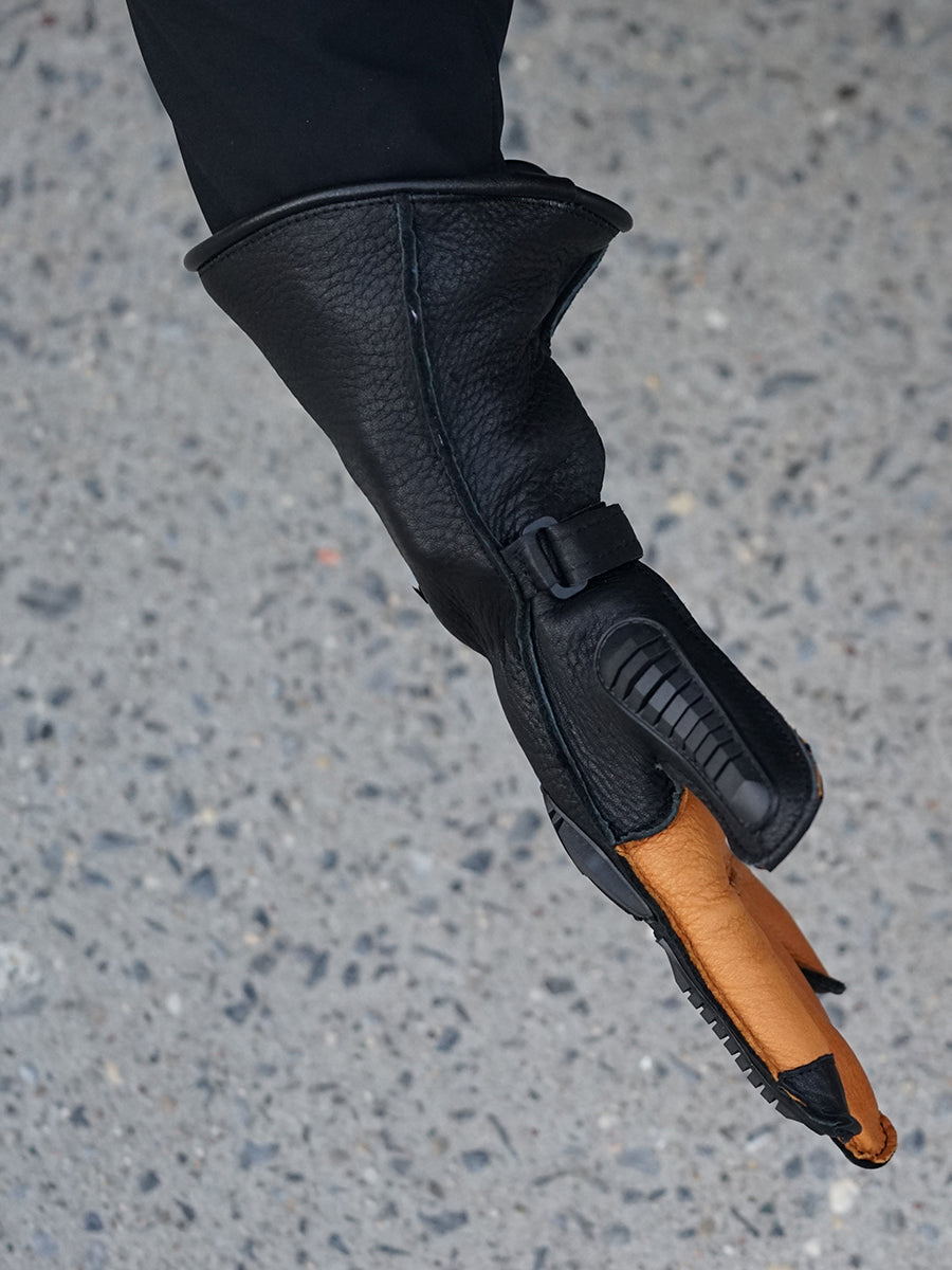 GAUNTLETS ガントレッツ ライダース コート 裏地 ボア レオパード S Lee Parks Design Sumo R Gauntlet Gloves – Union Garage