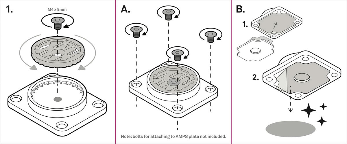 Beeline Moto II 4-hole AMPS Mount