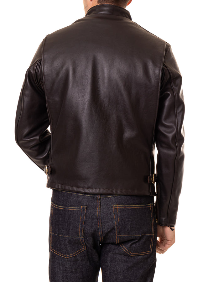 Schott 141 Classic Racer Leather Motorcycle Jacket