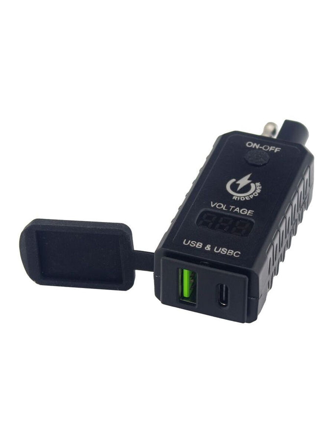 SAE Volt Meter and Dual Port USB Charger