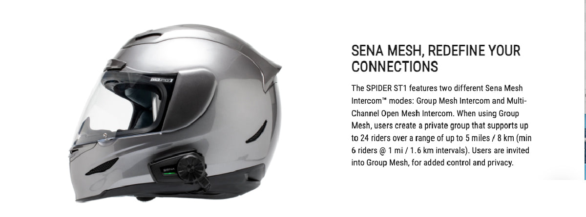 Intercomunicador moto Sena Spider ST1 Pack Single