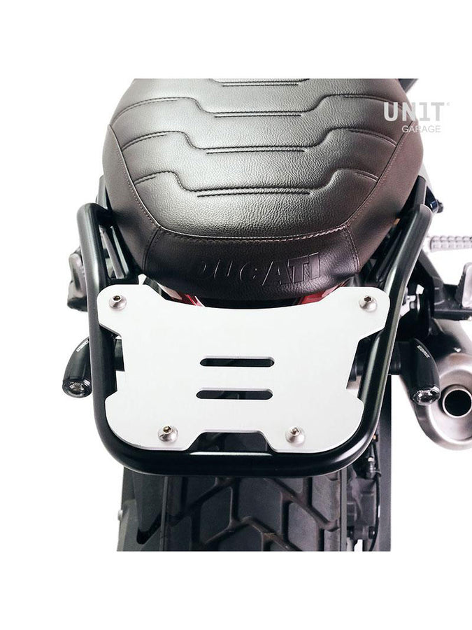 UNIT Garage ATLAS Rear Rack + Passenger Grip - Ducati Scrambler 400/800 (23-on)
