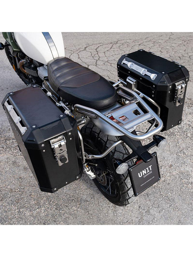 UNIT Garage ATLAS Rear Rack + Passenger Grip - Triumph Scrambler 1200 XE-XC
