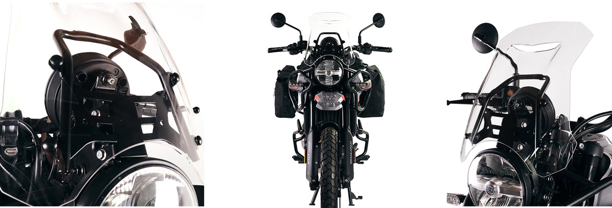 UNIT Garage Windshield with GPS support for Royal Enfield Himalayan 450