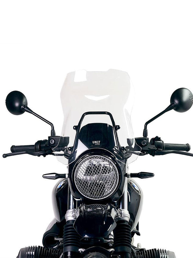 UNIT Garage Windshield with GPS support for BMW R NineT Urban GS