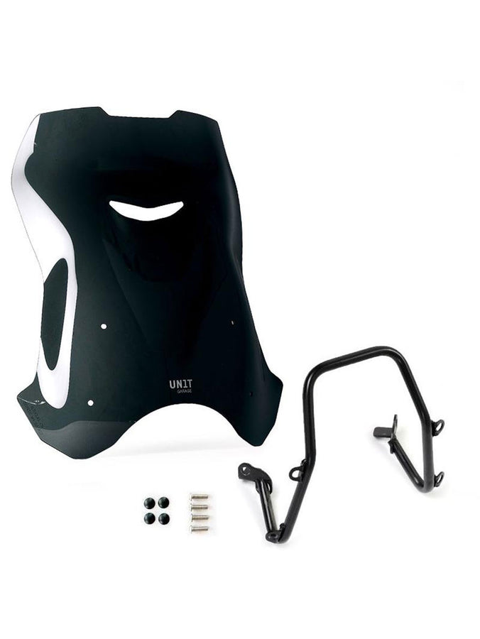 UNIT Garage Windshield with GPS support for Triumph Trident 660