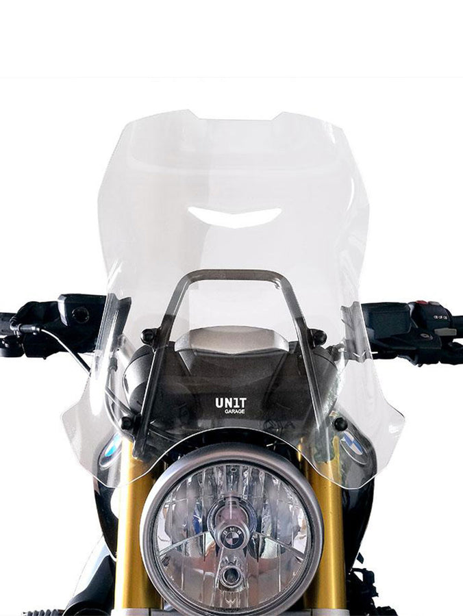 UNIT Garage Windshield with GPS support for BMW R NineT Roadster