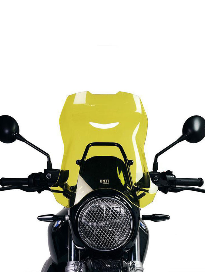 UNIT Garage Windshield with GPS support for BMW R NineT Urban GS