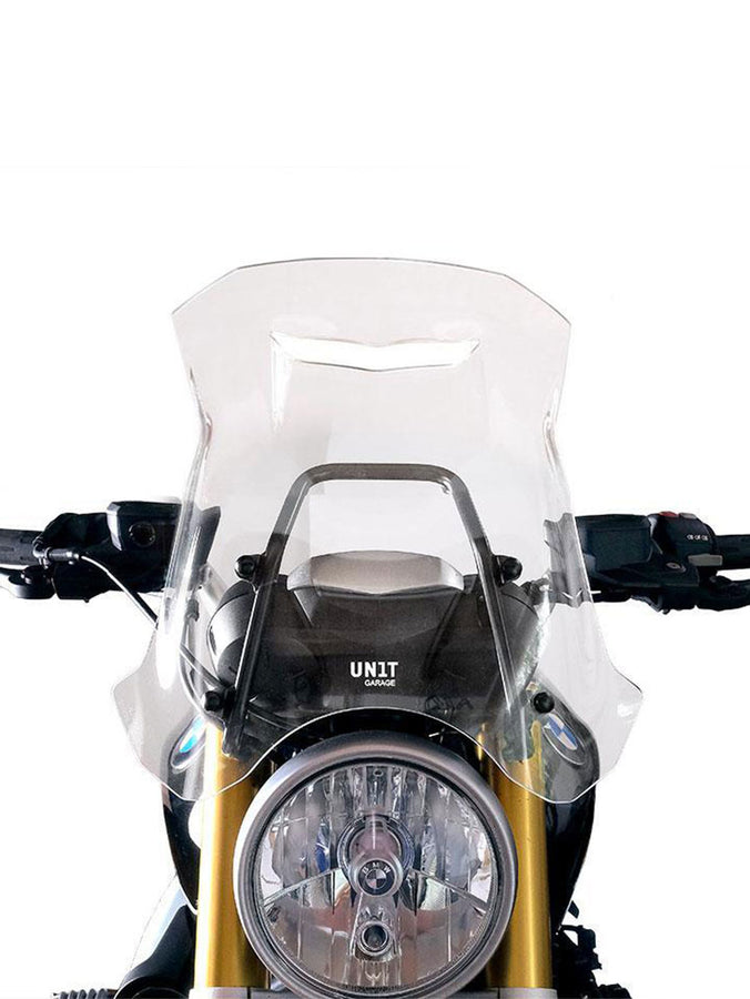 UNIT Garage Windshield with GPS support for BMW R NineT Roadster