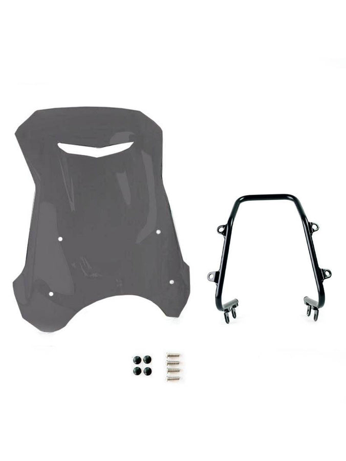 UNIT Garage Windshield with GPS support for Triumph Street Twin 900 (2016-2022) / Street Scrambler 900 (2017+) / Speed Twin 900 (2023+)