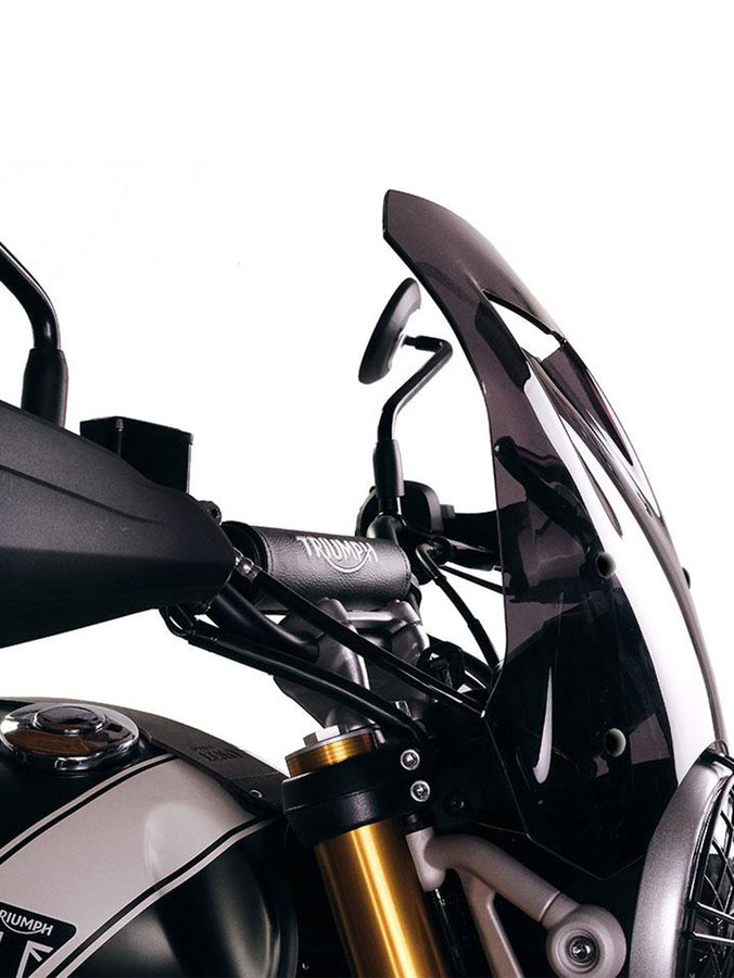 UNIT Garage Windshield with GPS support for Triumph Scrambler 400 X