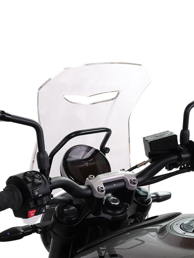 UNIT Garage Windshield with GPS support for Triumph Trident 660