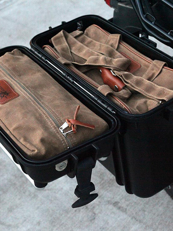 Acme Moto 33L Waxed Canvas Traveler Bag Acme Moto 33L Waxed Canvas Traveler Bag