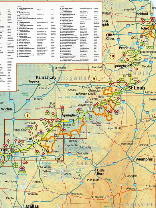 Butler Historic Rte 66 Map Set – Union Garage
