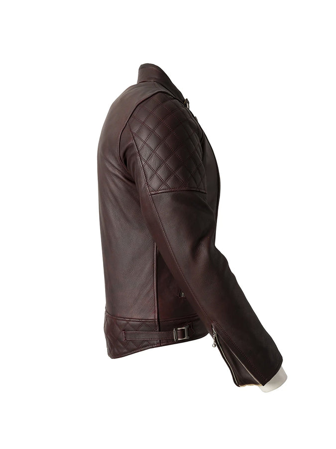 Bogotto Chicago Retro Motorcycle Leather Jacket, Brown, Size 52