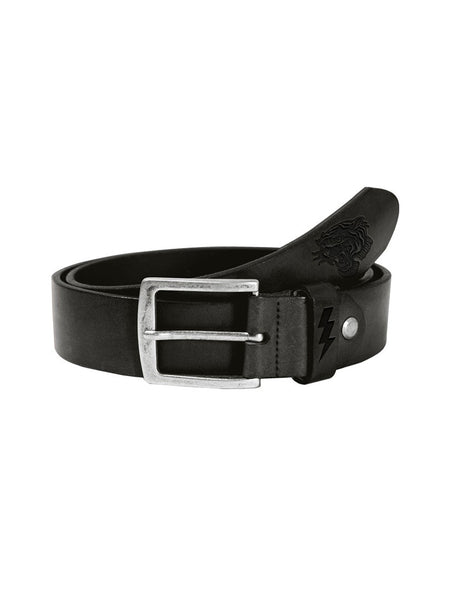 ●DOFFJASON● Leather Tag Square Hard Leather Belt BLACK DJ2 The Jordan Belt – Two Cumberland