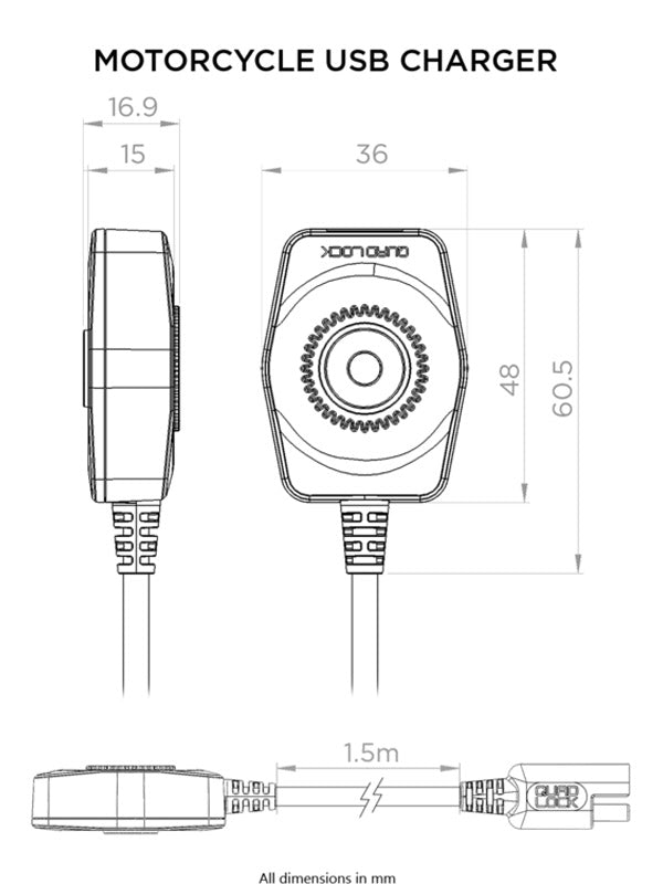 Quad Lock Moto USB Charger – Union Garage