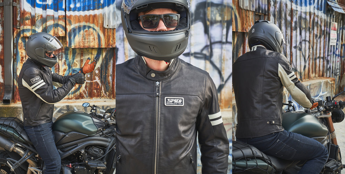 Spidi Vintage Leather Motorcycle Jacket